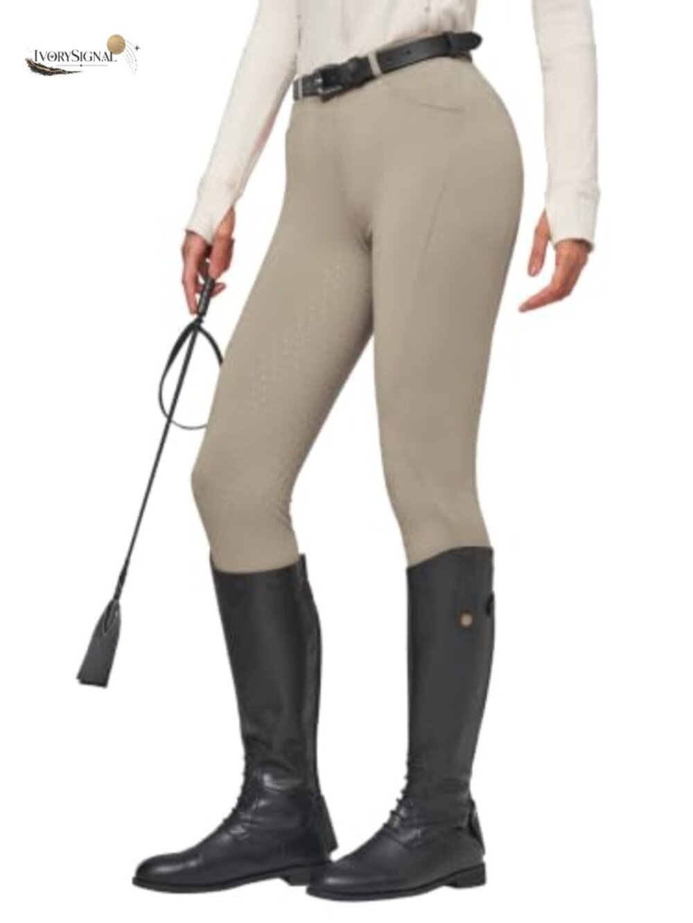 Fleece Lined Riding Breeches Full Seat Silicone Equestrian Pants